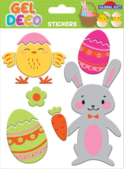Stickers gel Global Gift - Pâques