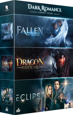 Dark romance - Coffret 3 films : Fallen + Dragon Inside Me + Eclipse