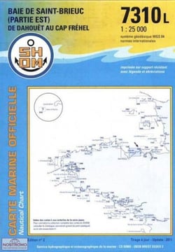 7310L BAIE DE SAINT BRIEUC (PARTIE EST) DE DAHOUET AU CAP FREHEL