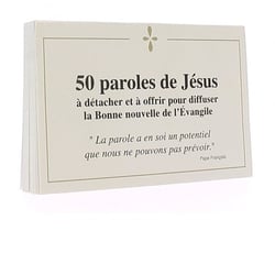 50 paroles de jesus a detacher et a offrir pour diffuser la bonne nouvelle de l evangile