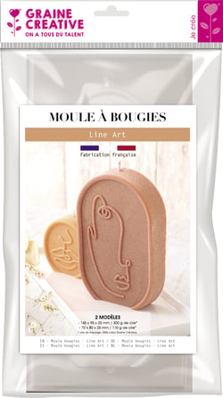Moule à bougie thermoformé Line Art - Graine Créative