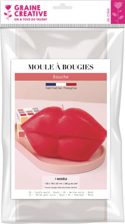 Moule à bougie thermoformé Graine Créative - Bouche
