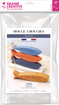 Moule à bougie thermoformé Graine Créative - Sardine