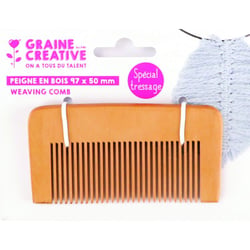 Peigne tressage Graine Créative - 9,7 x 5 cm