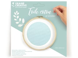 Coupon toile coton 45 x 60 cm - vert d'eau