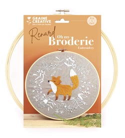 Graine Créative Kit broderie Renard - 28 x 29 x 2 cm