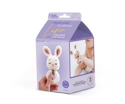 Kit crochet Gurumi Graine Créative - Hochet lapin
