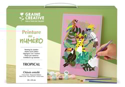 Peinture Graine Créative Au Numéro Palmiers 20 X 30