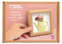 Kit Fimo Graine Créative - Cadre miniature arrosoir