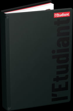 Agenda scolaire journalier 2026/2027 L'Etudiant - Noir - 12 x 18 cm - Bac terminal