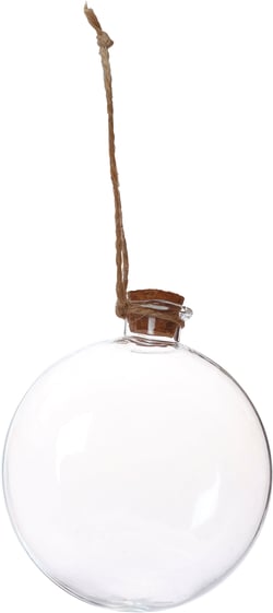 Flacon de noël en verre - 8 x 9 x 4cm