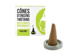 Cônes d'encens tibétains aux plantes 