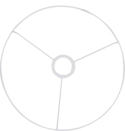 Anneau pour abat-jour Graine Créative - Métal - 25 cm - Blanc