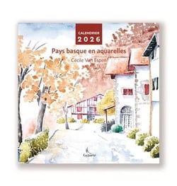 Calendrier 2026 Pays basque en aquarelles