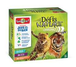 Pochette de stickers Défis Nature Chrono - Bioviva - 10 pièces