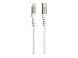 Force Power - Câble Lightning - 24 pin USB-C mâle pour Lightning mâle - 2 m - blanc - pour Apple iPad/iPhone/iPod