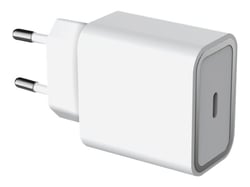 Force Power Lite - Adaptateur secteur - 100 % de plastique recyclé - 25 Watt - PD (24 pin USB-C) - blanc
