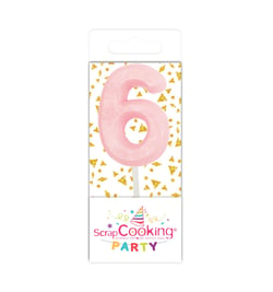 Mini bougie ScrapCooking® - 6 - Rose