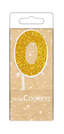 Mini bougie ScrapCooking® - 0 - Dorée