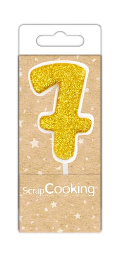 Mini bougie ScrapCooking® - 7 - Dorée