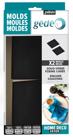 Lot de 2 moules pour sous-verre Pébéo - Gédéo