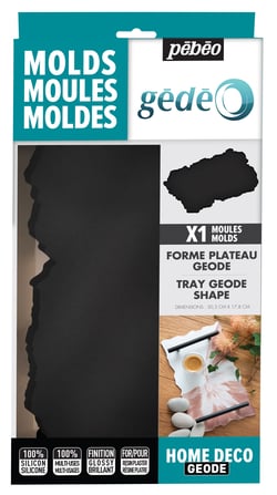 Moule plateau géode - 32 x 18 cm