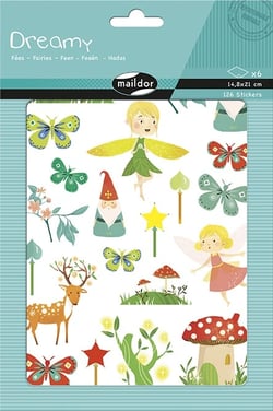 6 planches stickers - Dreamy - Fées
