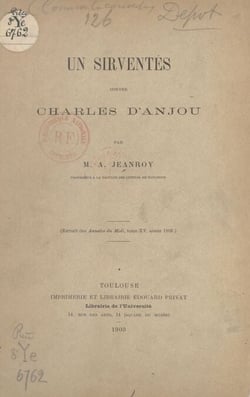 Un sirventés contre Charles d'Anjou - 1268