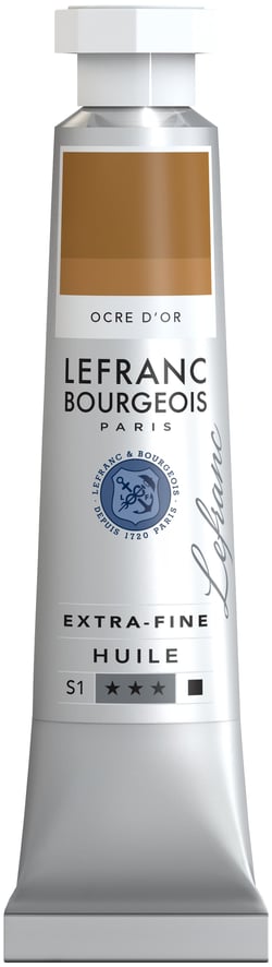Peinture à l'huile Lefranc Bourgeois - Extra-fine - 20 ml - Ocre d'or