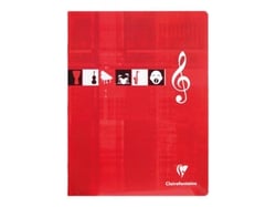 Cahier de Musique et Chant piqué 17x22 cm 56 pages séyès - Coloris assortis