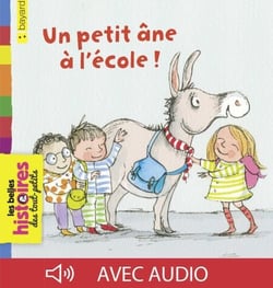 Un petit âne à l'école