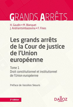 Les grands arrêts de la Cour de justice de l'Union européenne 2ed - Droit constitutionnel et institutionnel de l'Union européenne