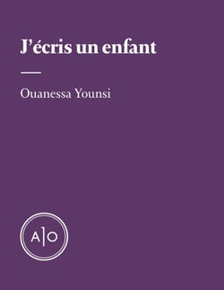 J’écris un enfant