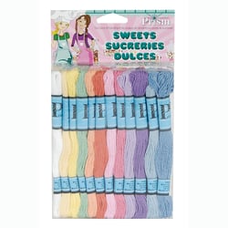 Lot de 36 échevettes de fil à 6 brins DMC - Pastel 