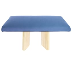 Banquette de méditation capitonnée et démontable - Lavande