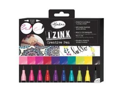 Aladine - Feutres pinceaux aquarelles à double pointes - couleurs assorties (pack de 10)