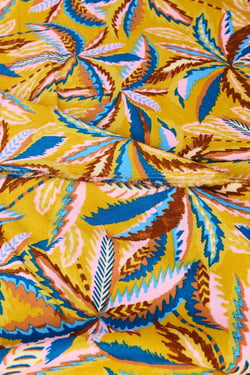 Tissu fibranne viscose Promod - 300 x 137 cm - Imprimé palmier