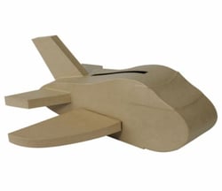 Decopatch - Urne avion - 55 x 53 x 20 cm