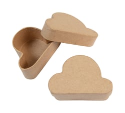 Lot de 10 petites boites nuages Décopatch - 6 x 6 x 3 cm