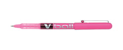Stylo roller Pilot -V-ball - Rose - Pointe fine 0,5