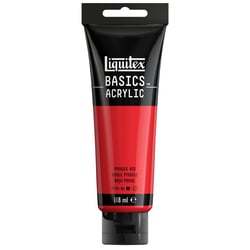 Tube 118 ml de peinture acrylique Liquitex - Basics - Rouge pyrrole