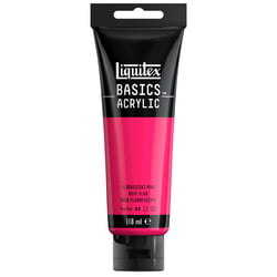 Tube 118 ml de peinture acrylique Liquitex - Basics - Rose fluorescent