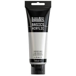 Tube 118 ml de peinture acrylique Liquitex - Basics - Blanc iridescent