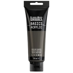Tube 118 ml de peinture acrylique Liquitex - Basics - Graphite iridescent