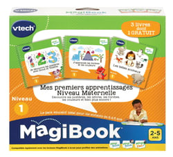Magibook 3 Livres d'apprentissage Niveau Maternelle - VTech