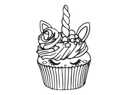 Tampon C - Cupcake licorne