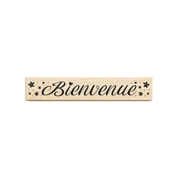 Tampon en bois - Bienvenue