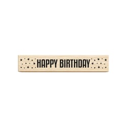 Tampon en bois - Happy Birthday
