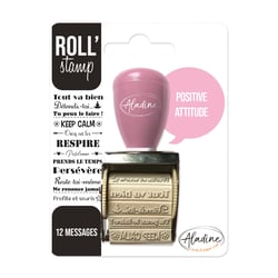 Aladine - Roll'Stamp - Tampon à molette - Positive attitude