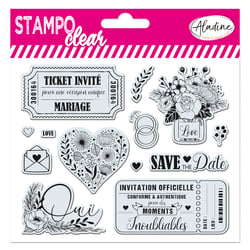 Stampo clear - Mariage ticket
